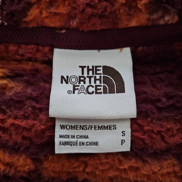 THE NORTH FACE Women's Campshire Pullover Hoodie Deep Garnet Red Geo Print Sz S - Picture 8 of 13
